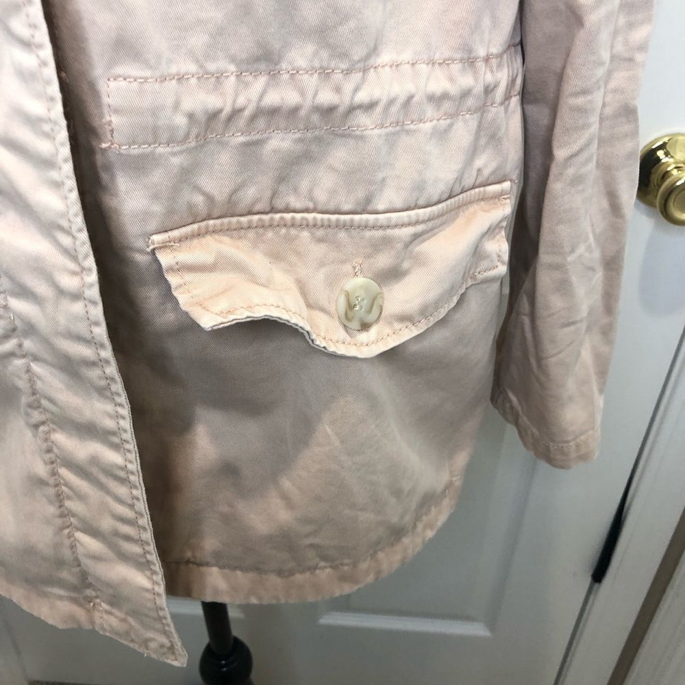 Kenzie Jeans blush pink long sleeve button front jacket size medium - Picture 5 of 12